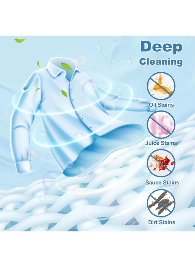 أقراص تبييض الغسيل، وأوراق امتصاص الألوان، ومنظفات البقع تمنع بشكل فعال الملابس من التحول إلى اللون الرمادي أو الأصفر | مستلزمات المنزل والغسيل 10 أقراص - Image 3